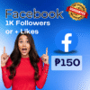 1K Facecook Followers